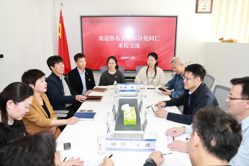 审计处赴山东工商学院联合开展主题党日活动